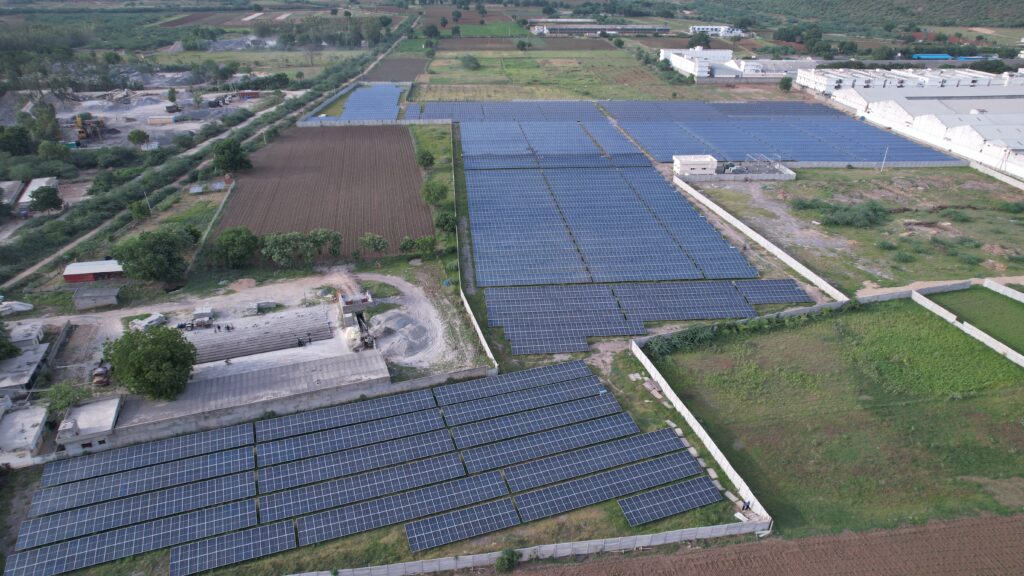 Sunworks Ground mount Solar EPC Project - Vishwa Teja Spinning Mills